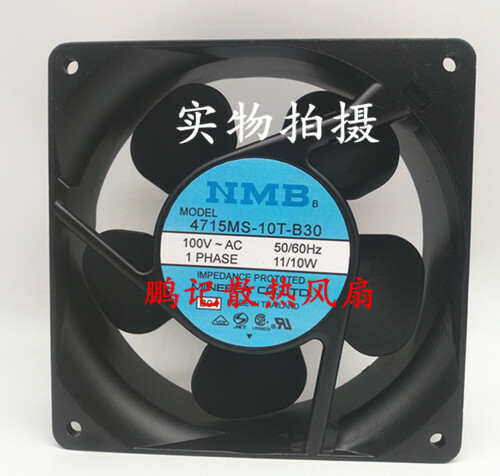 1PC cooling fan. 4715MS-10T-B30 100V 11/10W 120*120*38mm