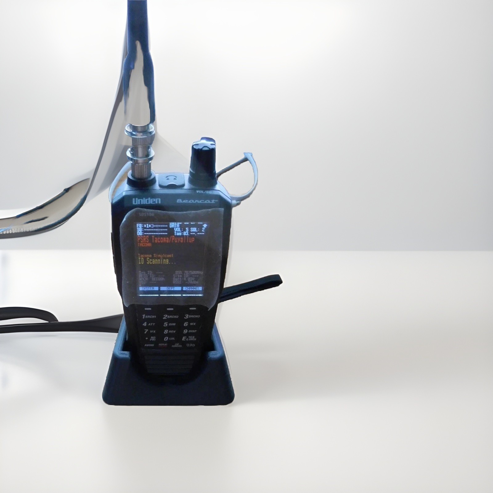 Desktop Stand for Uniden SDS100 Handheld Radio Scanner – Non-Slip Base