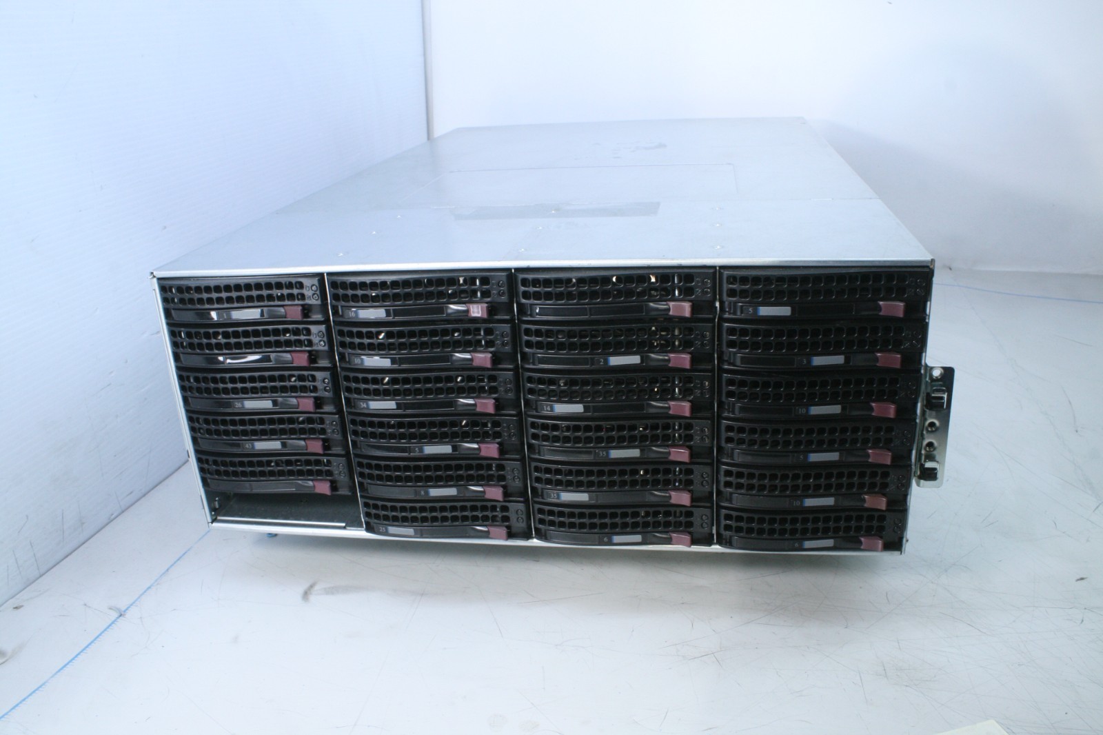 SUPERMICRO 4U 36BAY SERVER X10DRI-T4+ 2X E5-2683 V3 NO RAM NO RAID 2X 1280W (T7)