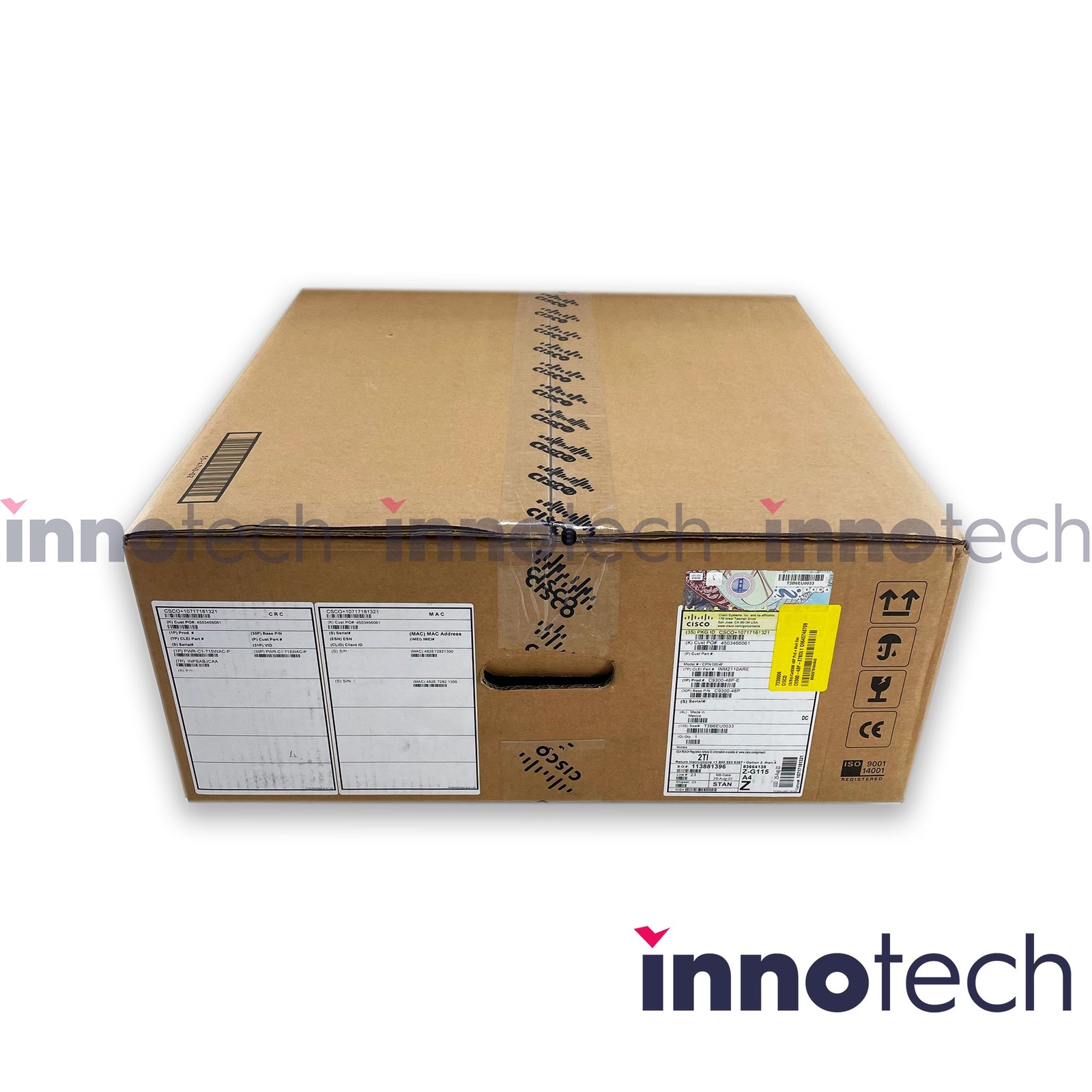 Cisco C9300-48P-E Catalyst 9300 Switch 48port PoE+ Network Essentials New Sealed
