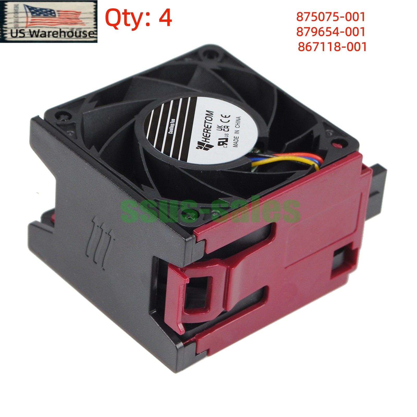 4PCS cooling fan 875075-001 879654-001 867118-001 for HP DL380  G10 Plus