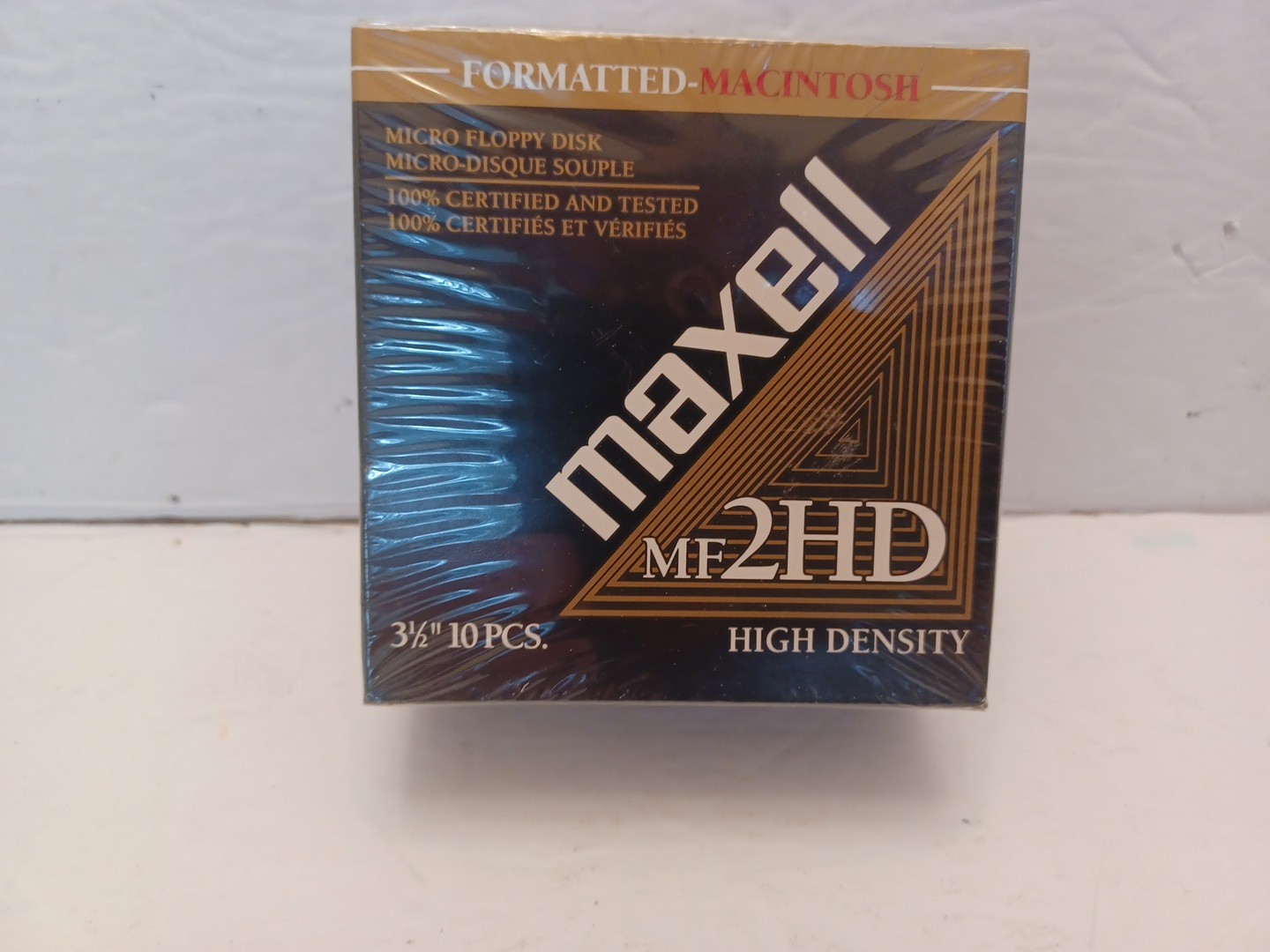 Maxell MF 2HD Mac Formatted 3.5"High Density Floppy Disks 10 PCS New Sealed