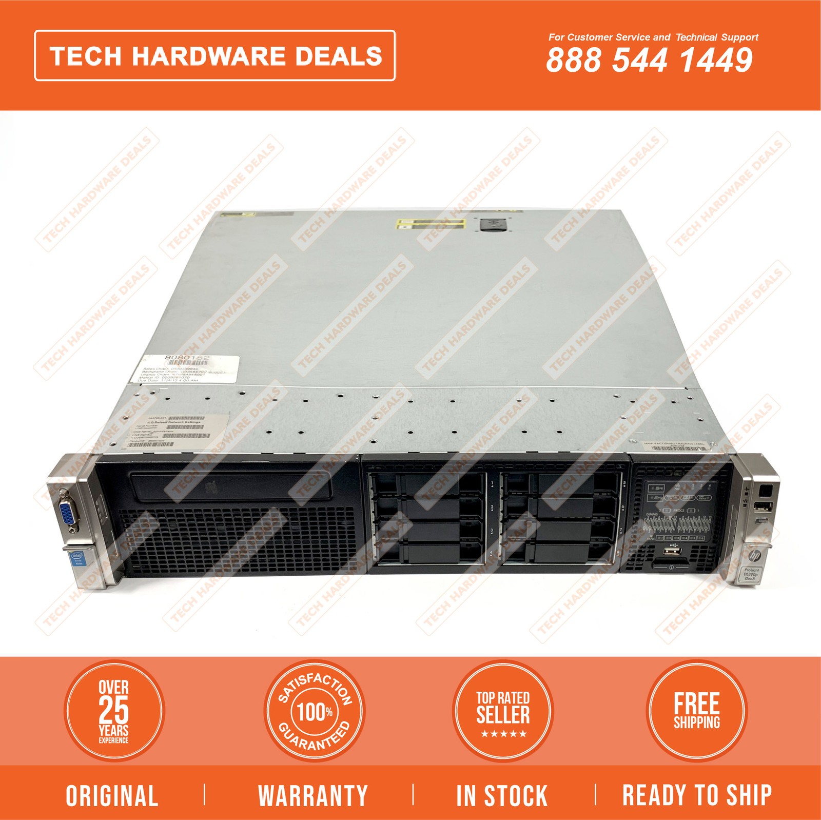 670857-S01    HP DL380p Gen8 E5-2609 US Svr