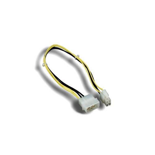 15 inch 18AWG Mainboard DC Power Cable 5.25" Molex 4Pin Male to ATX 12V 4Pin PC