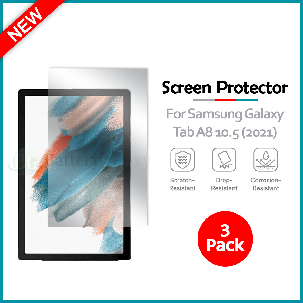 3-Pack LCD Ultra Clear HD Screen Protector for Samsung Galaxy Tab A8 10.5 (2021)