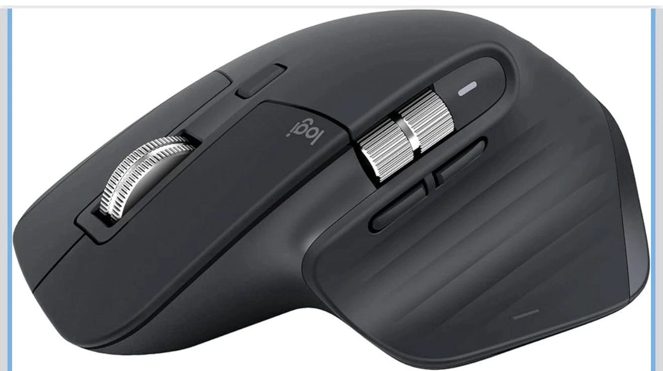 Logitech MX Master 3S Performance Wireless Mouse w/Receiver Ultrafast Scrolling
