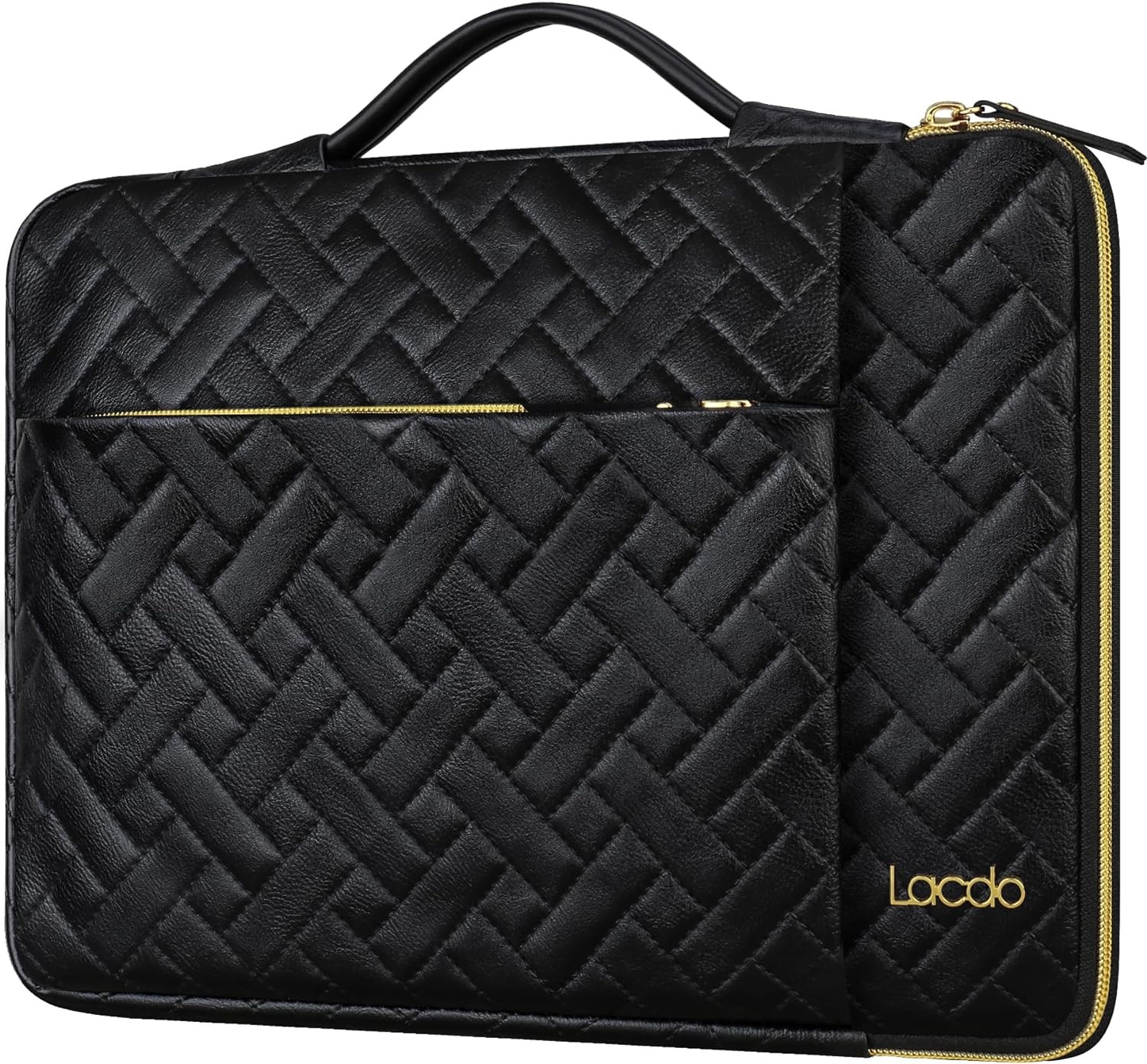 Elegant Black 360° Laptop Sleeve Case for 15 Inch MacBook Air M5/A3448 (2026)