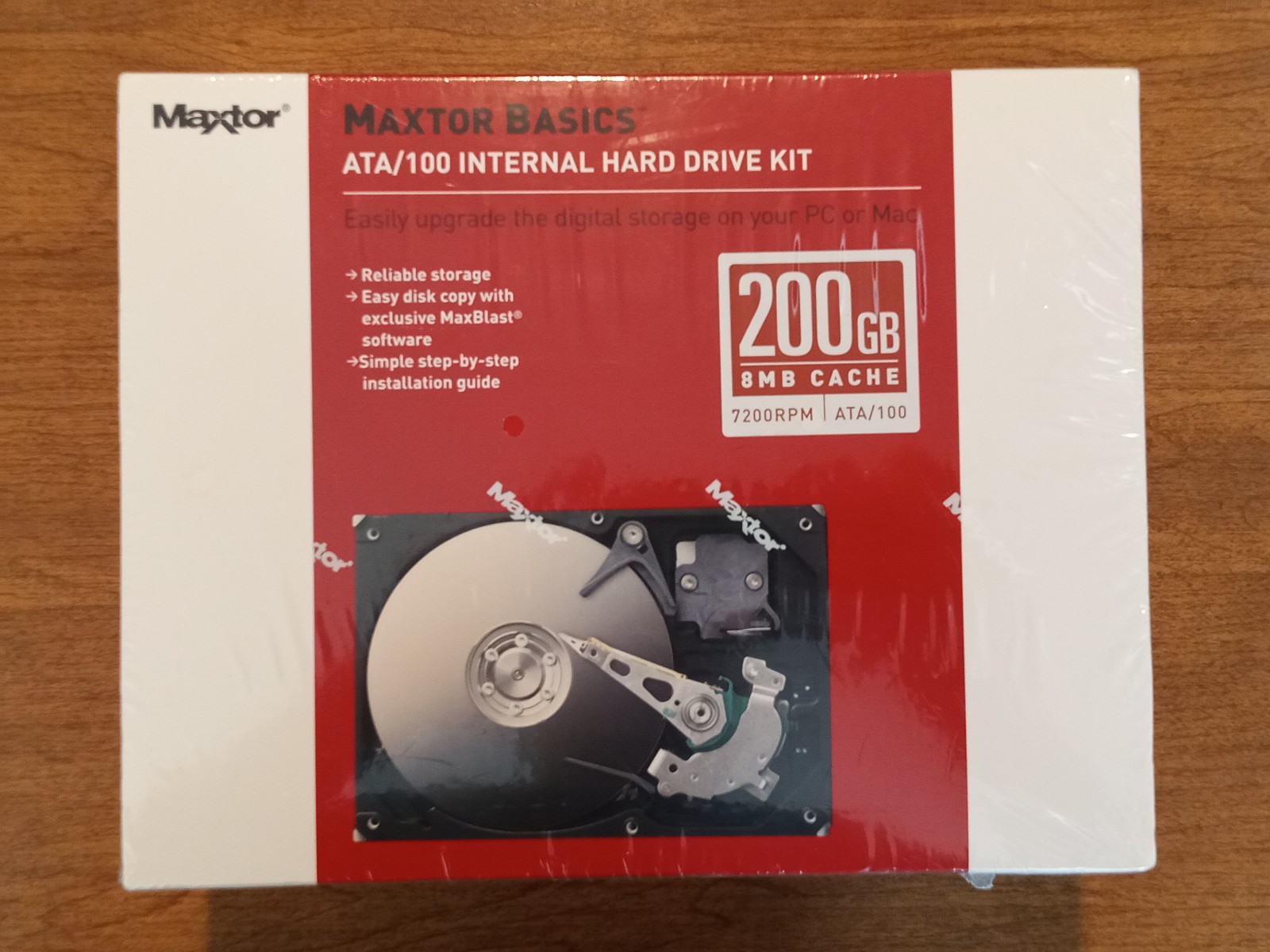 Maxtor ATA/100 Internal Hard Drive Kit - 200GB - Brand New Sealed
