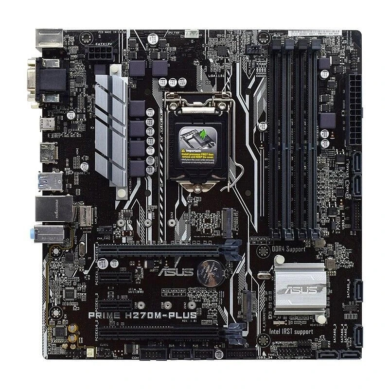 ASUS PRIME H270M-PLUS LGA1151 DDR4 Desktop Motherboard w/ I/O Shield