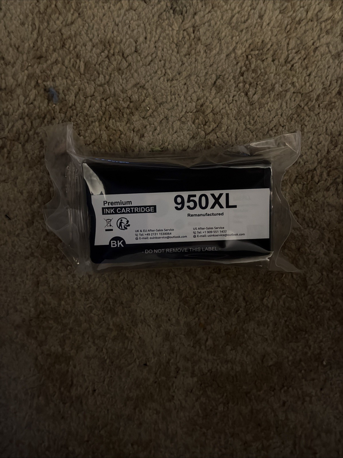 Premium Generic Brand 950XL Black Ink Cartridge For HP Printer No Exp. Date