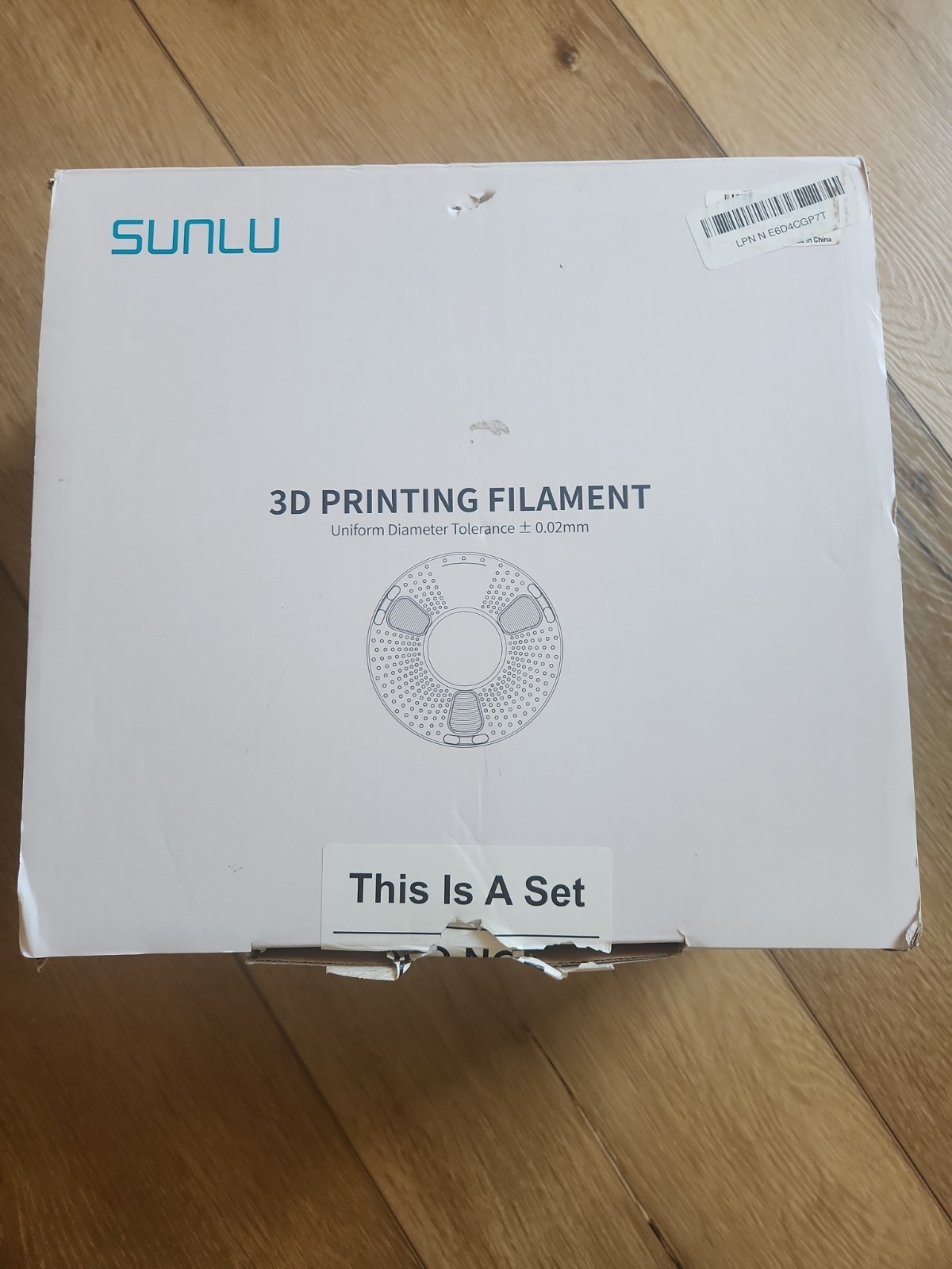Sunlu 3D Printing Filament PLA+ 16 Pack 1.75mm .25kg