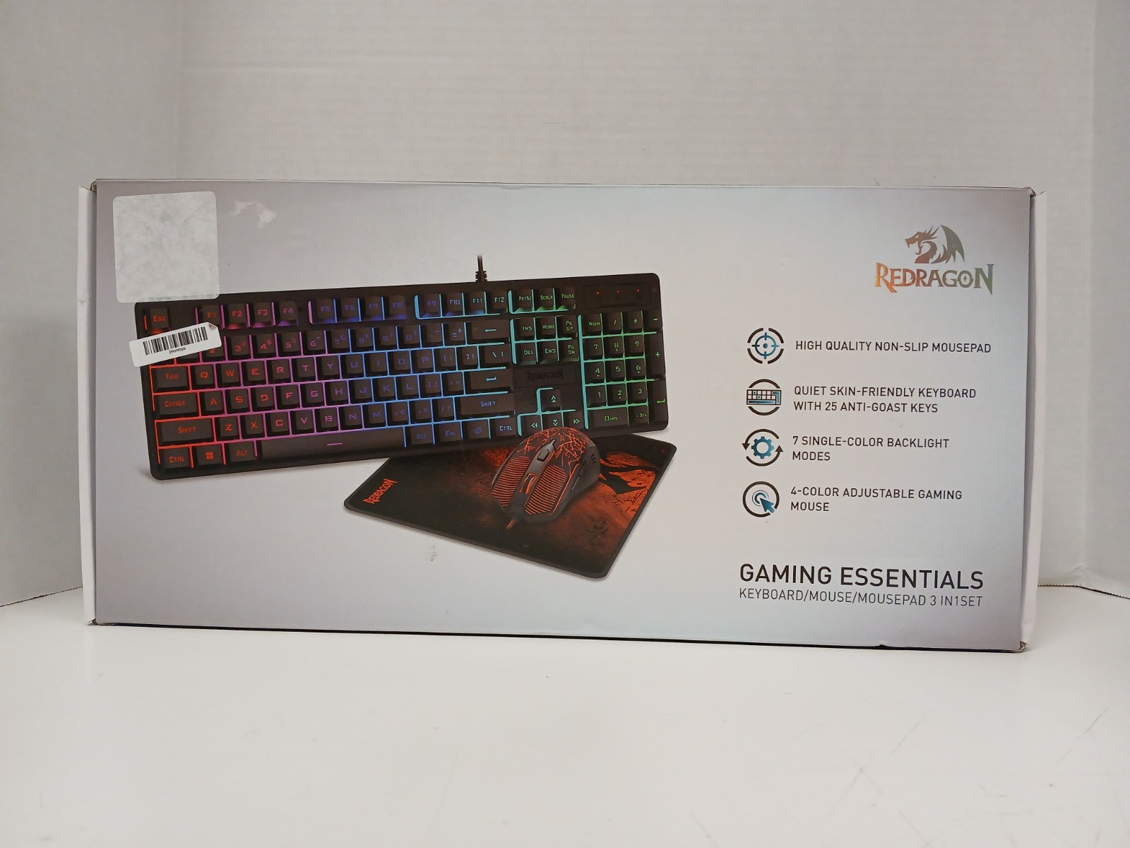 Redragon S107-2 Gaming Essentials Keyboard/Mouse/Mousepad 3-in-1 Set