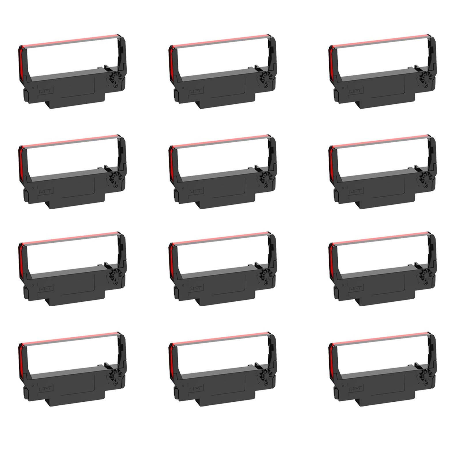 Bigger Replacement for ERC-30, ERC 30 34 38 B/R 12 Pack, Black and Red