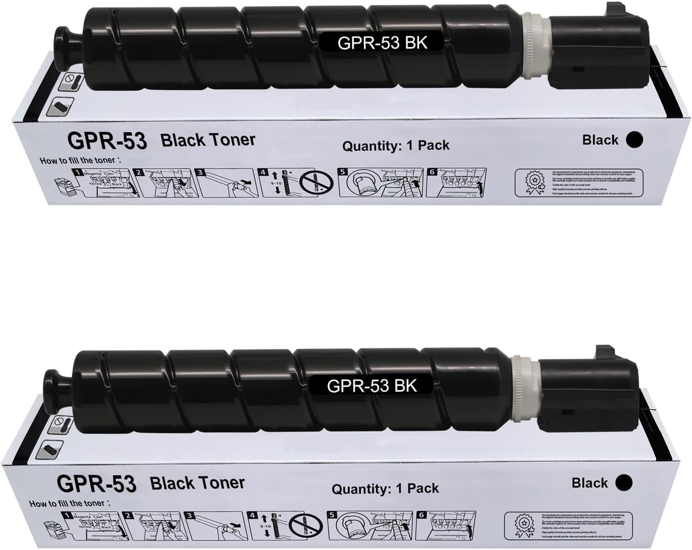 GPR-53 Black Toner Cartridge 2 Pack - C3525 C3525i C3530 C3530i DX C3730i C3730i