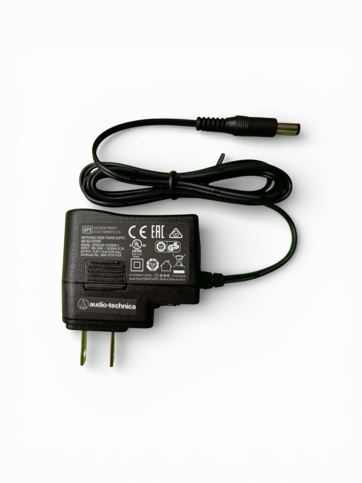 GEP GPE053A-V120050-Z Switching Mode Power Supply 12V 0.5A 6W MAX US 5.5*2.1mm