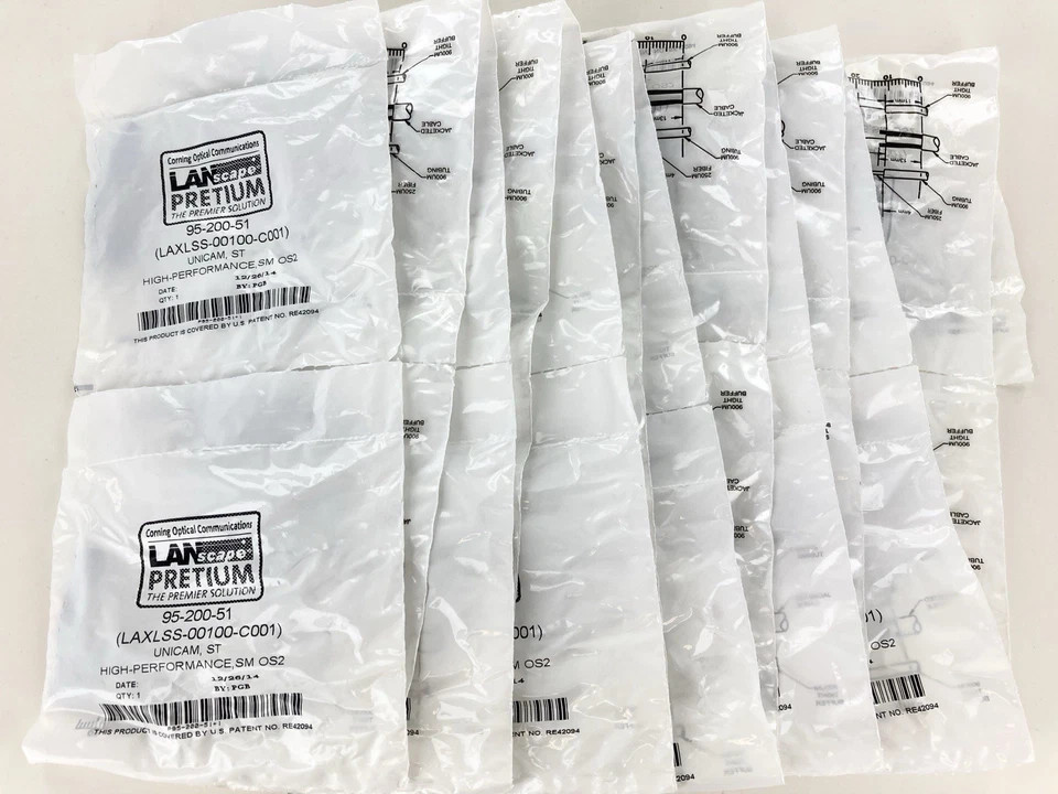 (LOT OF 25) Corning 95-200-51 Unicam Connector Pretium ST SM OS2