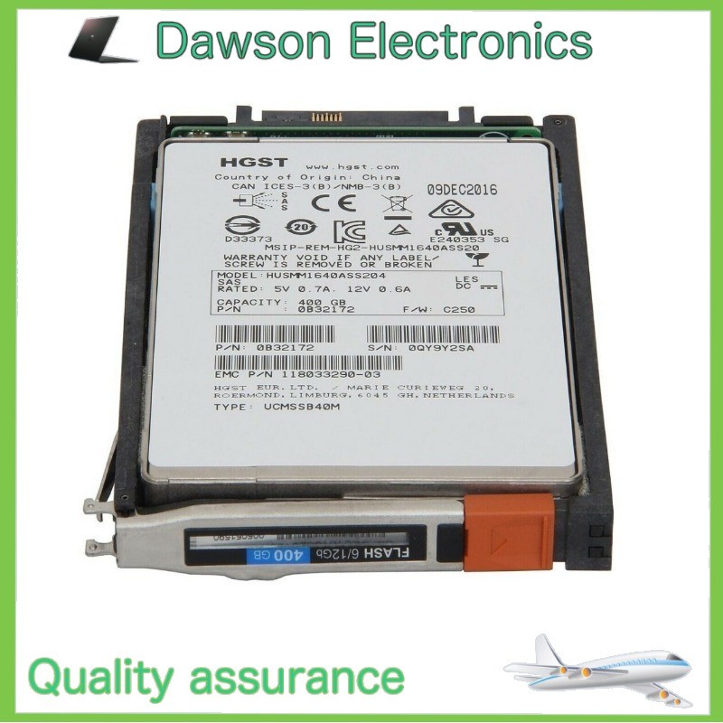 EMC Unity 005051590 005051586 400GB SAS D3-2S12FX-400 2.5" 12Gb SSD Used