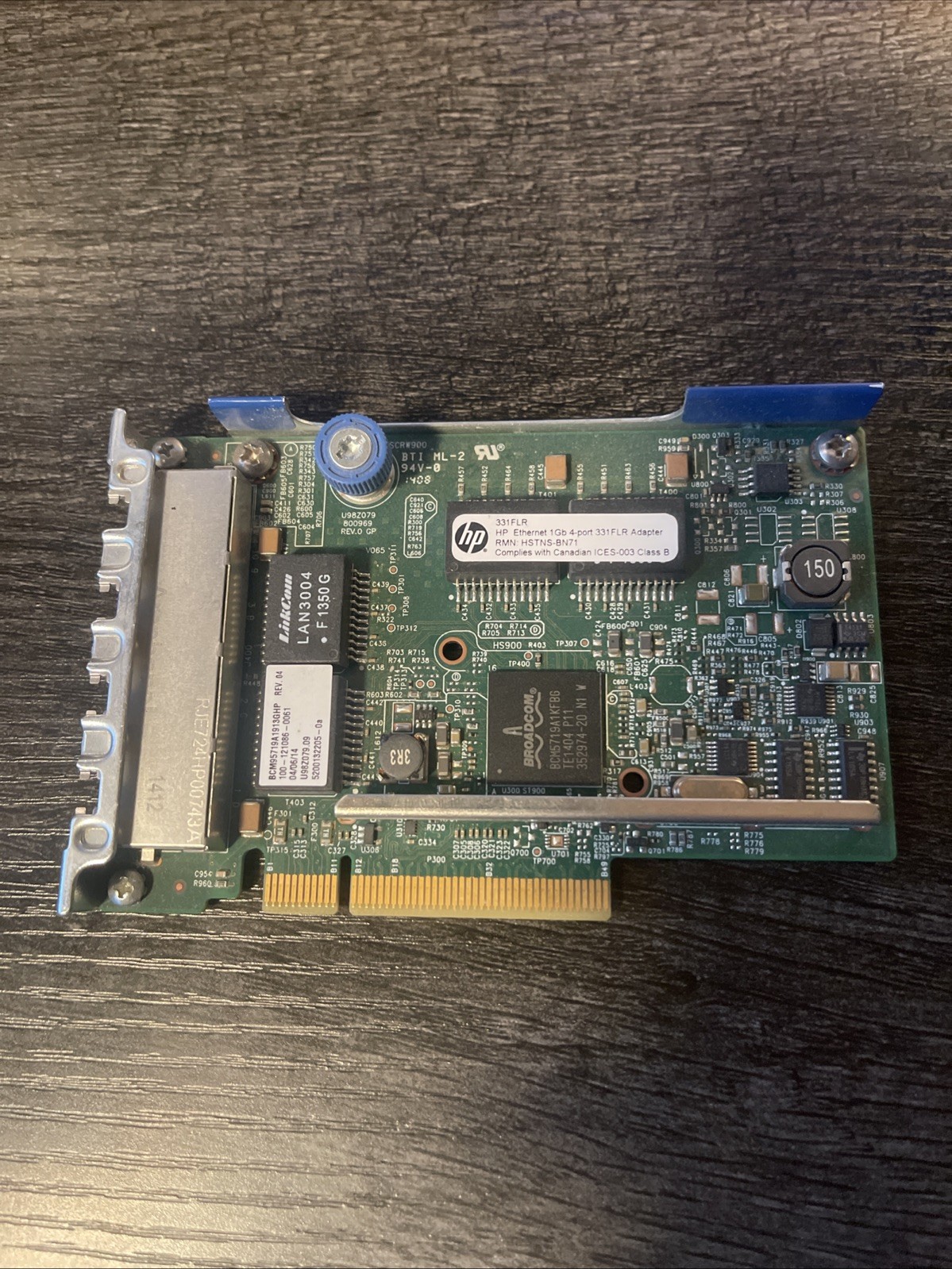 HP 331FLR 4-Port PCIe x8 Gigabit Ethernet Network Adapter 629133-001 634025-001
