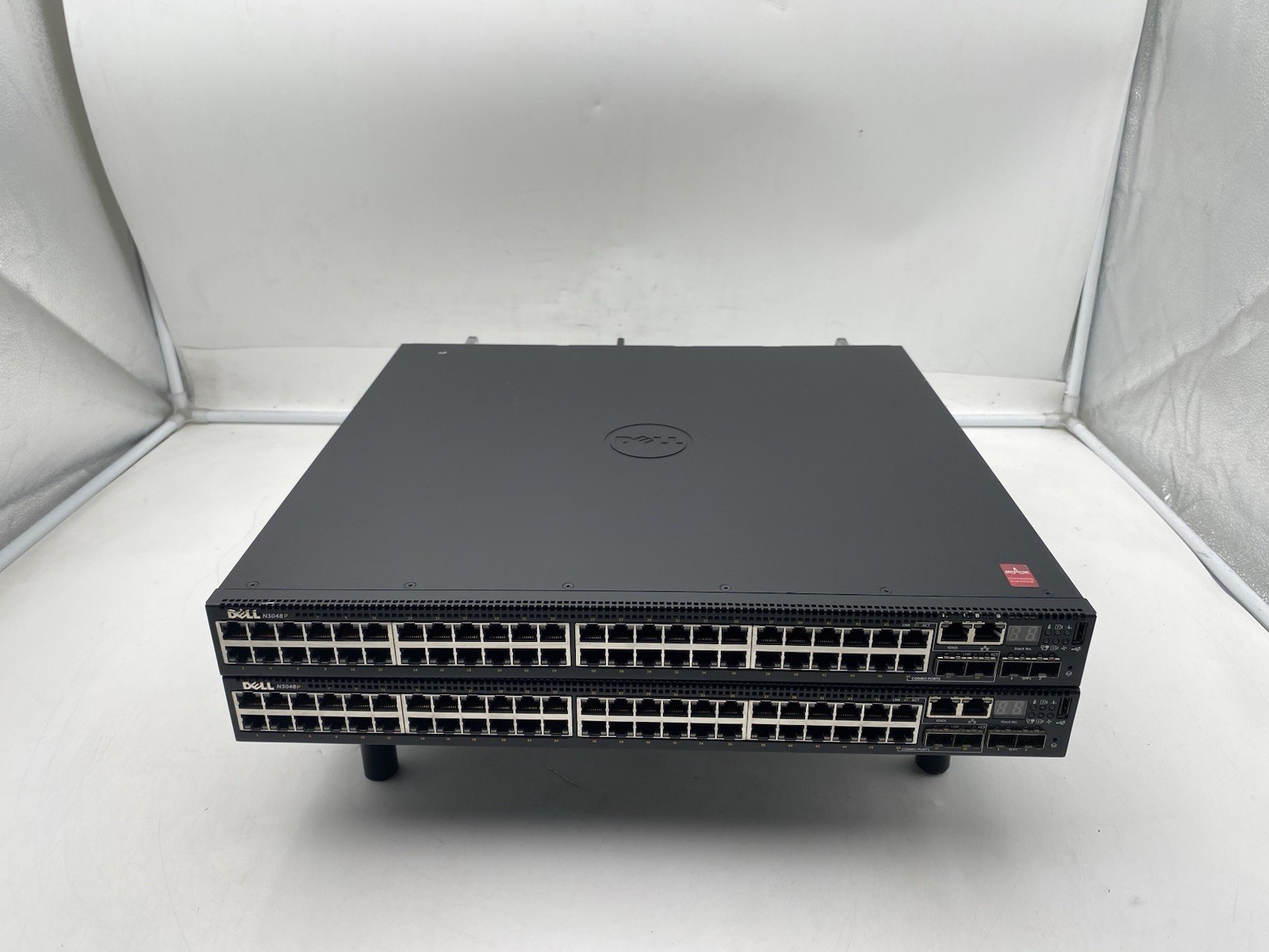 Lot Of 2 Dell Networking 48-Port PoE GbE & 4-Port SFP Network Switch N3048P