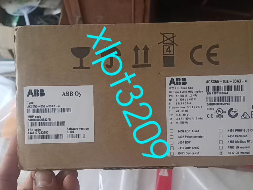 ACS355-03E-03A3-4 ABB inverter brand new FedEx or DHL
