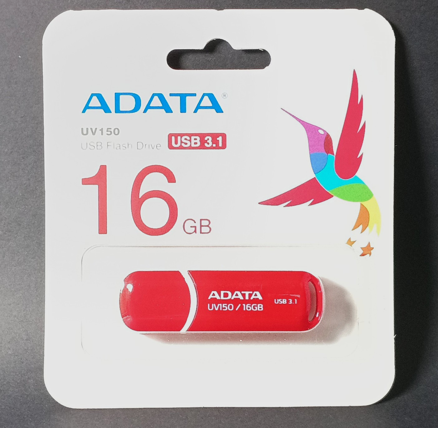 ADATA UV150 16GB USB 3.1 Flash Drive Red Portable Storage Pen Drive New Sealed