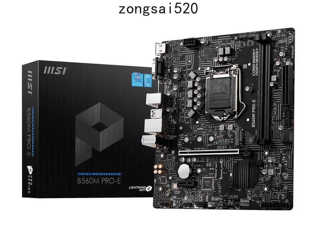 MSI B560M PRO-E LGA 1200 Intel B560 SATA 6Gb/s Micro ATX Intel Motherboard
