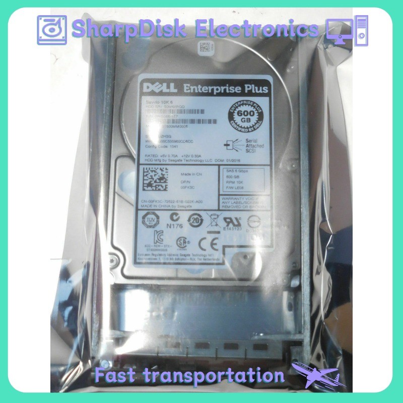 0FK3C FOR DELL EqualLogic 600GB 10K SAS 2.5" 6Gb/s HARD DRIVE ST600MM0006 00FK3C
