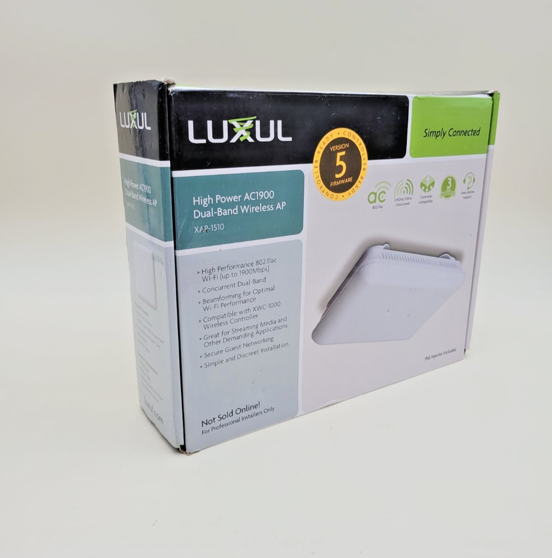 Luxul XAP-1510 AC1900 Dual Band Wireless Access Point PoE Kit White