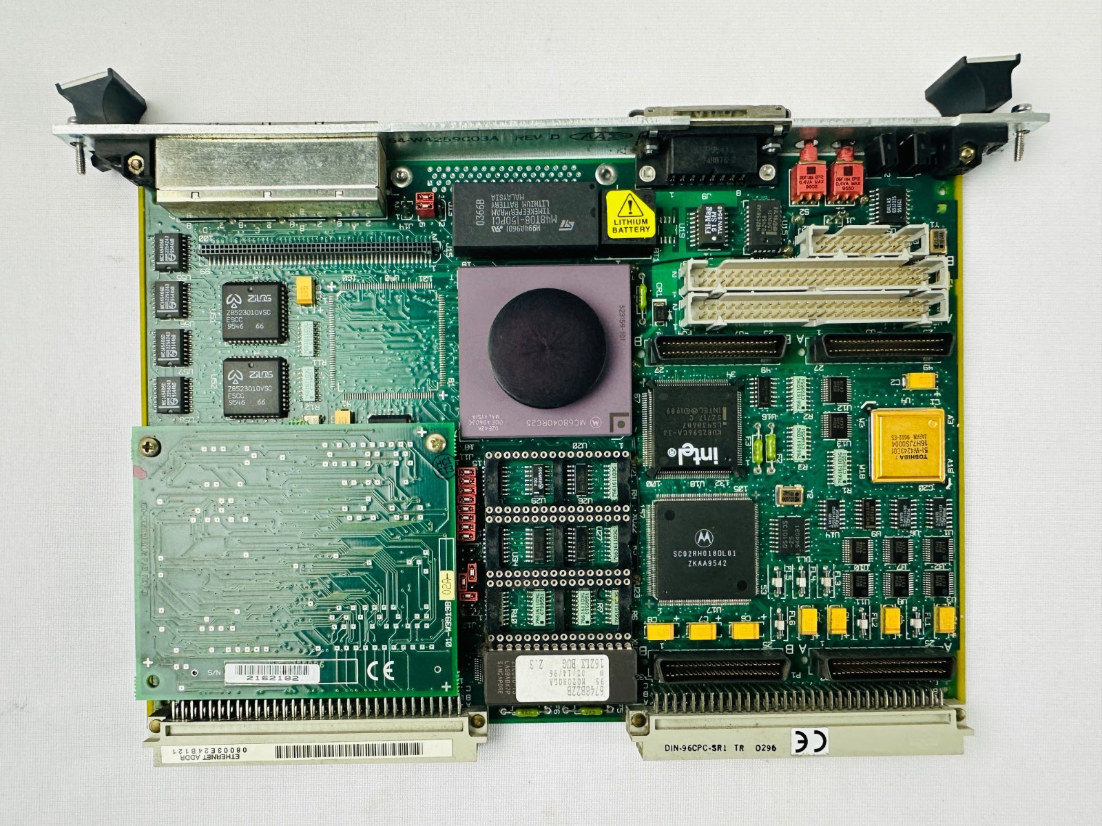 Motorola MVME162-222 01-W3866B-24C VMEbus CPU Board