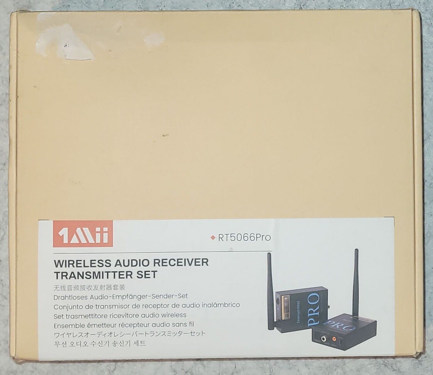1Mii 2.4Ghz Wireless Audio Transmitter Receiver, 192kHz/24bit HiFi Audio