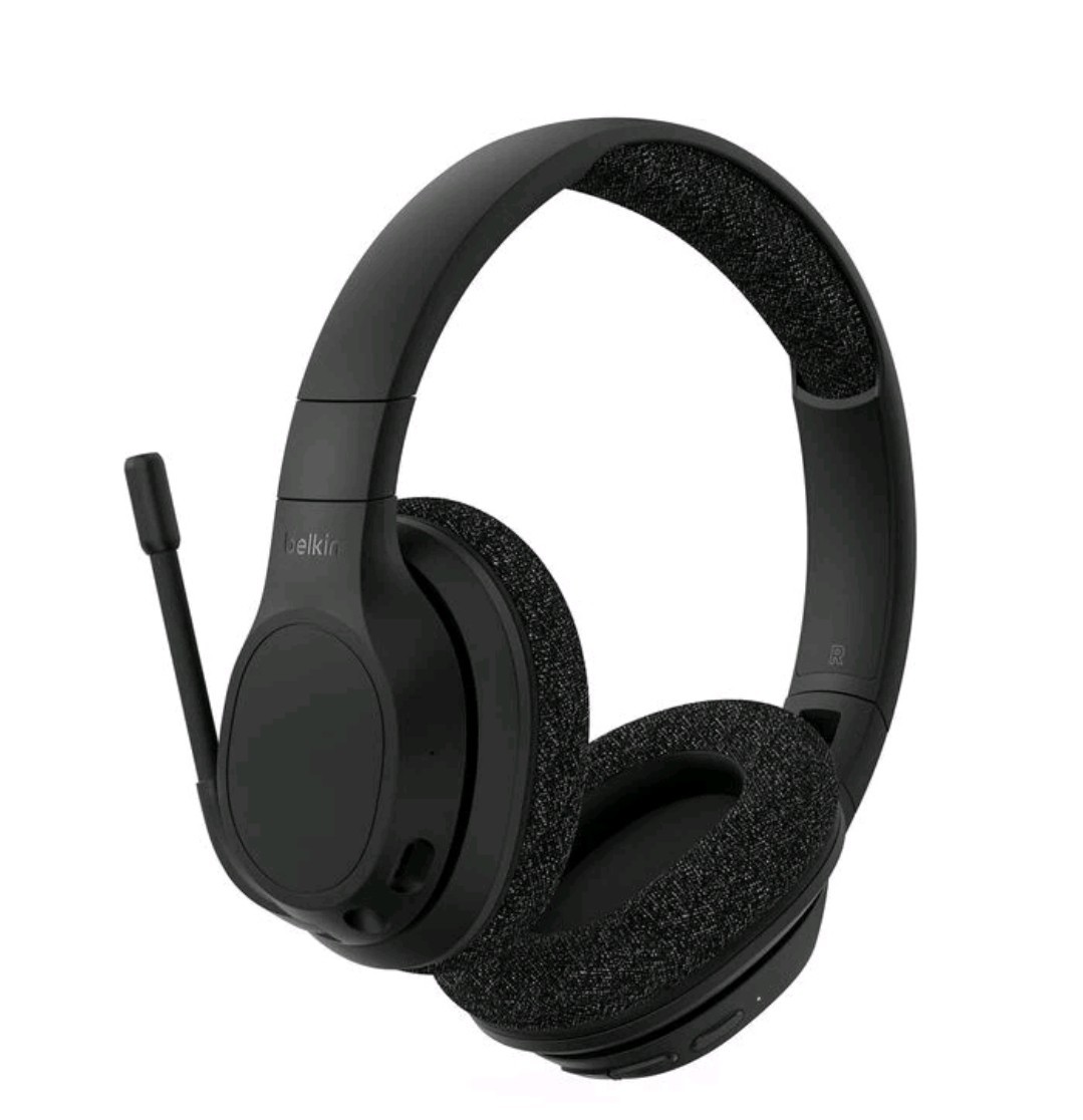 Belkin Over-Ear Bluetooth Work Headphones w/ Boom Mic | MacBook Compatible | 65H
