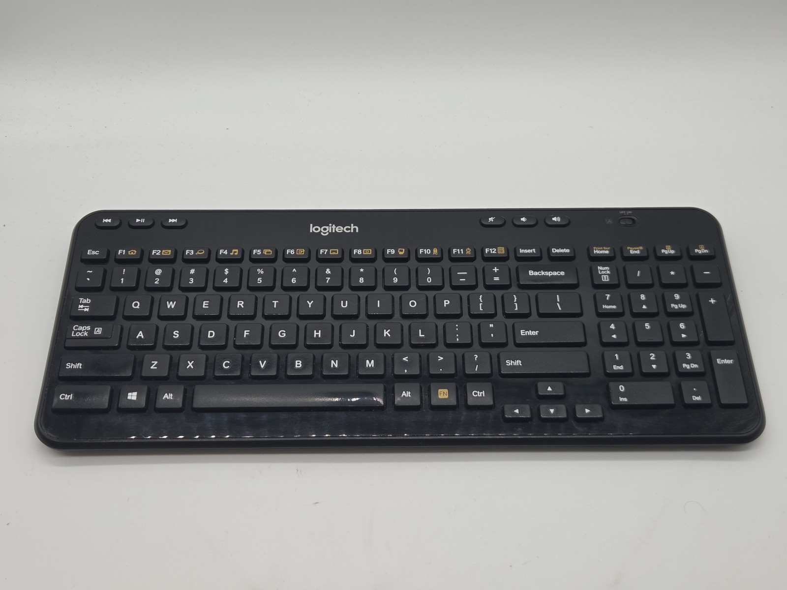 Logitech K360 Y-R0017 Wireless Black Keyboard NO USB Receiver 