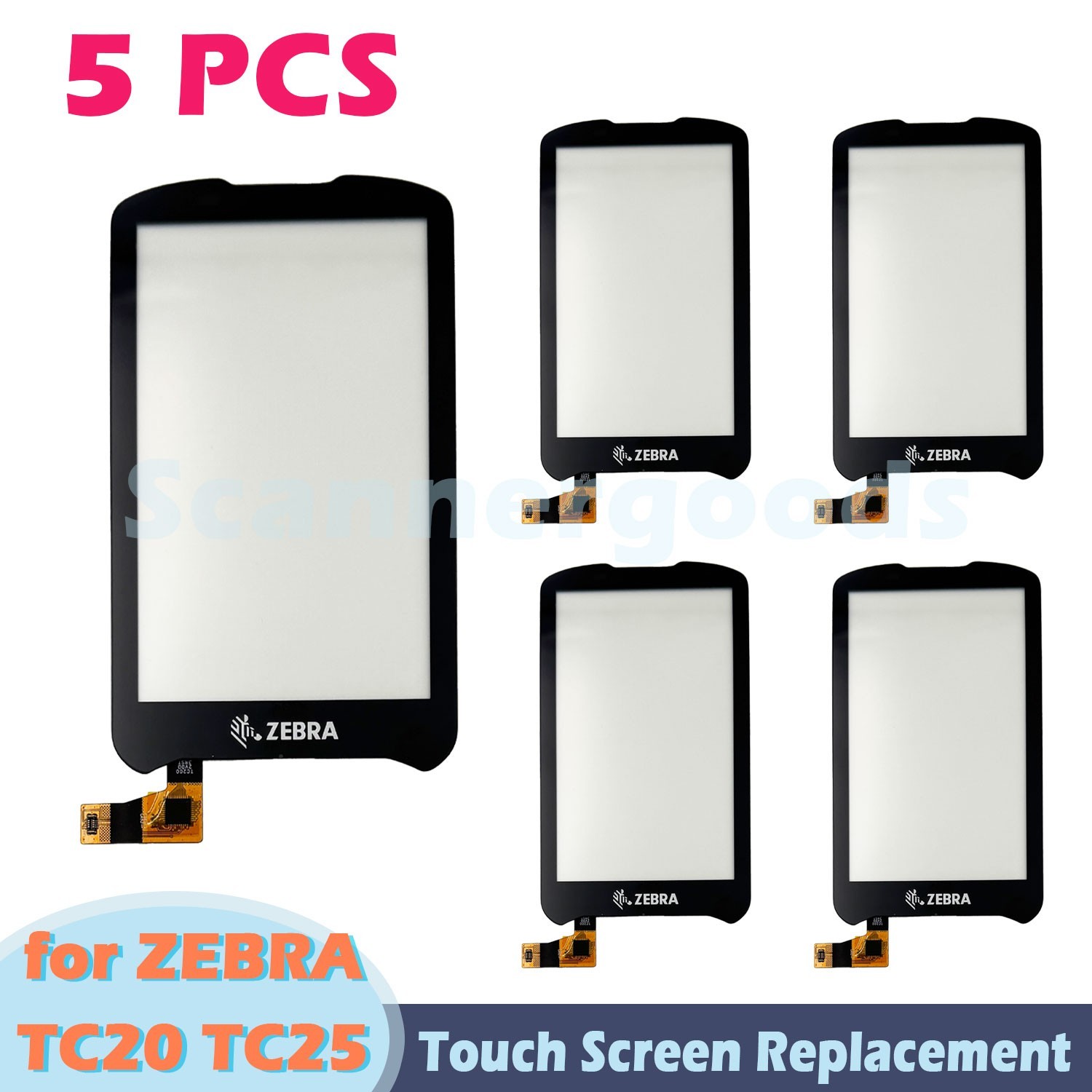 5 PCS Touch Screen Module Replacement for ZEBRA TC20 TC25 TC200J