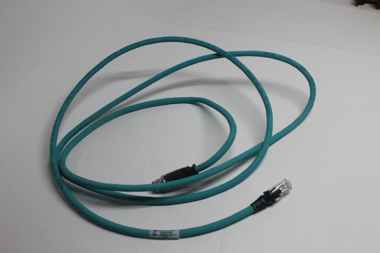 Allen Bradley 1585D-M4TBJM-2 Ser B Ethernet Media Patchcord M12 Straight to RJ45