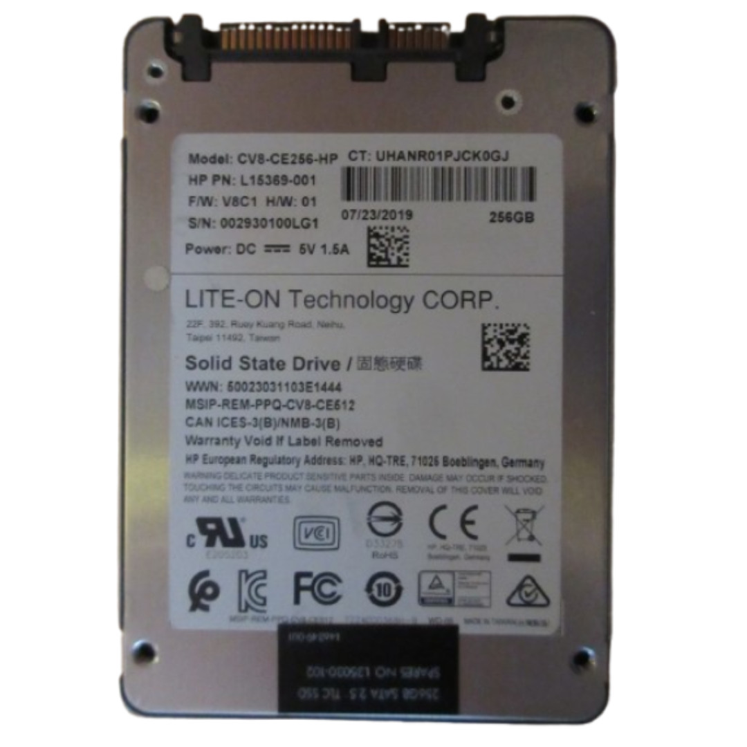 HP L15369-001 Lite-On CV8-CE256-HP 256GB 2.5" SATA III SSD