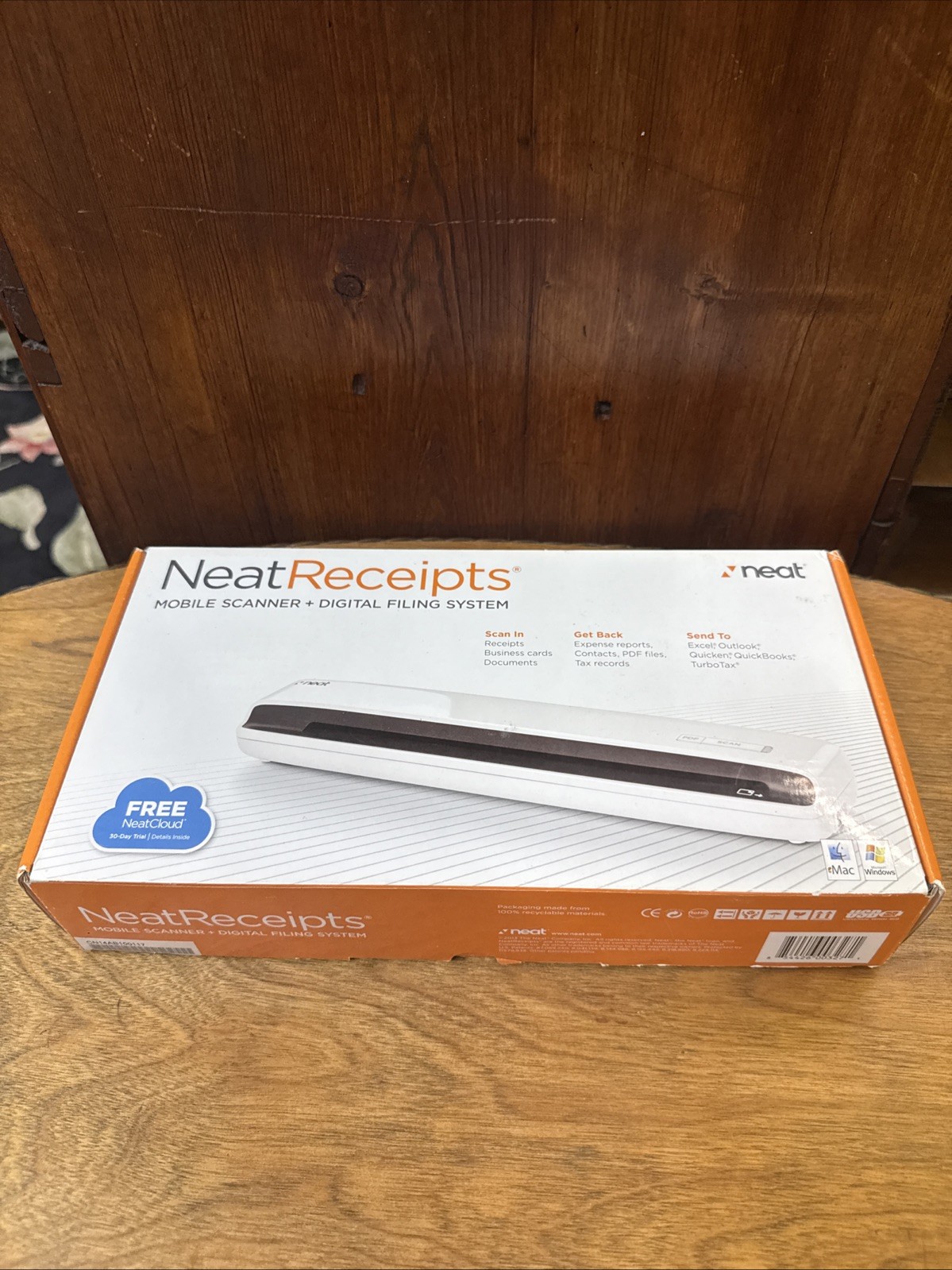 Neat Receipts Mobile Scanner and Digital Filing System for PC and Mac NM-1000