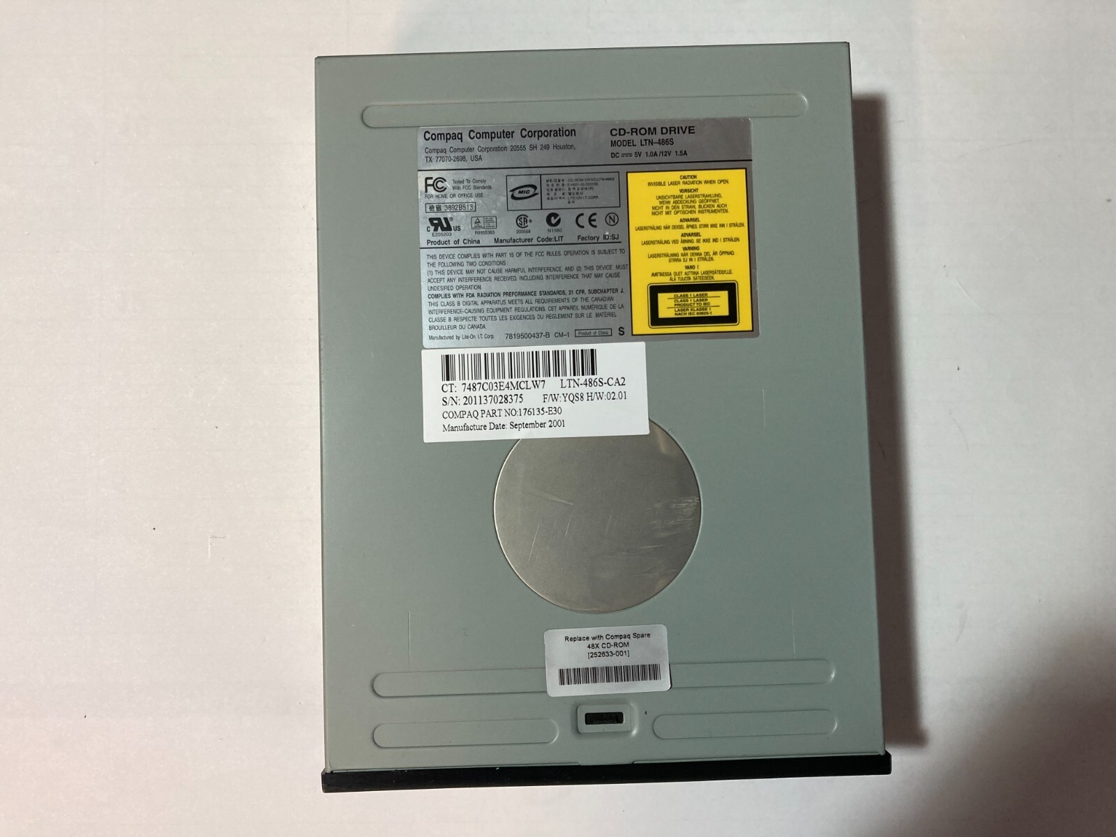Lite-On LTN-486S Internal IDE CDROM Compaq 176135-E30