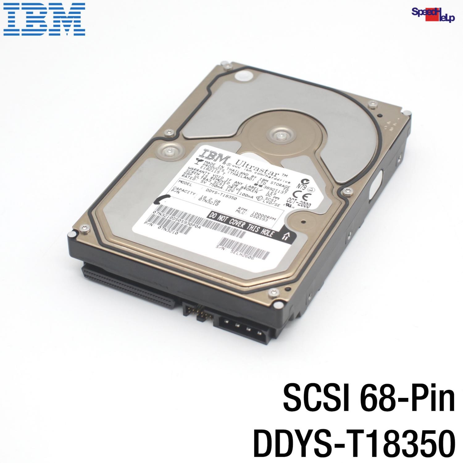 IBM DDYS-T18350 68-Pin SCSI UltraWide Internal HDD 18GB 10000RPM 2MB