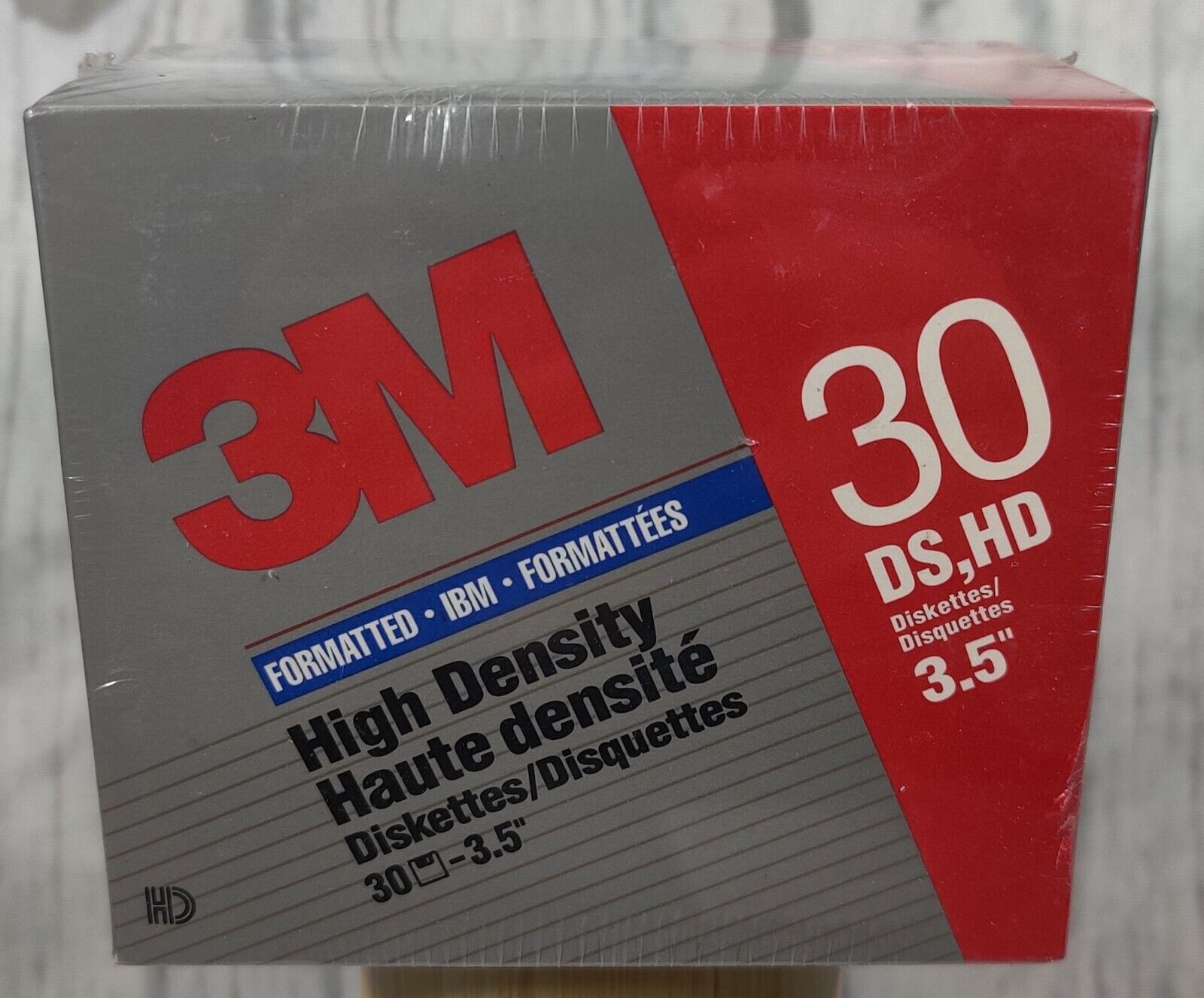 3M High Density IBM Formatted Diskettes 3.5” 30 Pack DS HD Floppy Discs 1994 VTG
