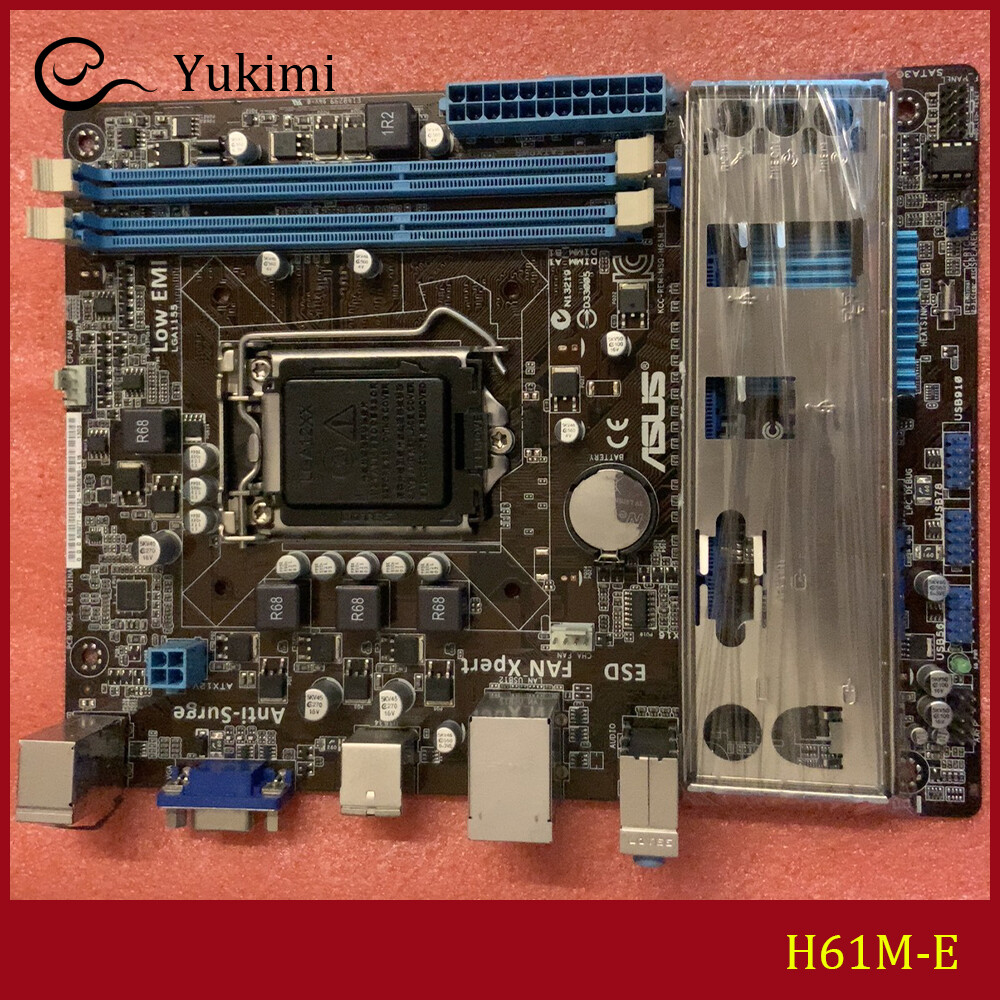 FOR ASUS H61M-E DDR3*2 16GB LGA 1155 VGA Micro ATX Motherboard Test OK