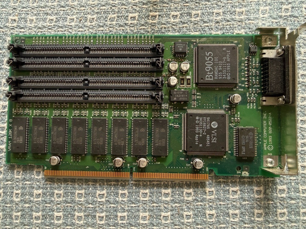 Vintage Apple 820-0522-A Power Macintosh 7100 8100 HPV PDS Video Graphics Card