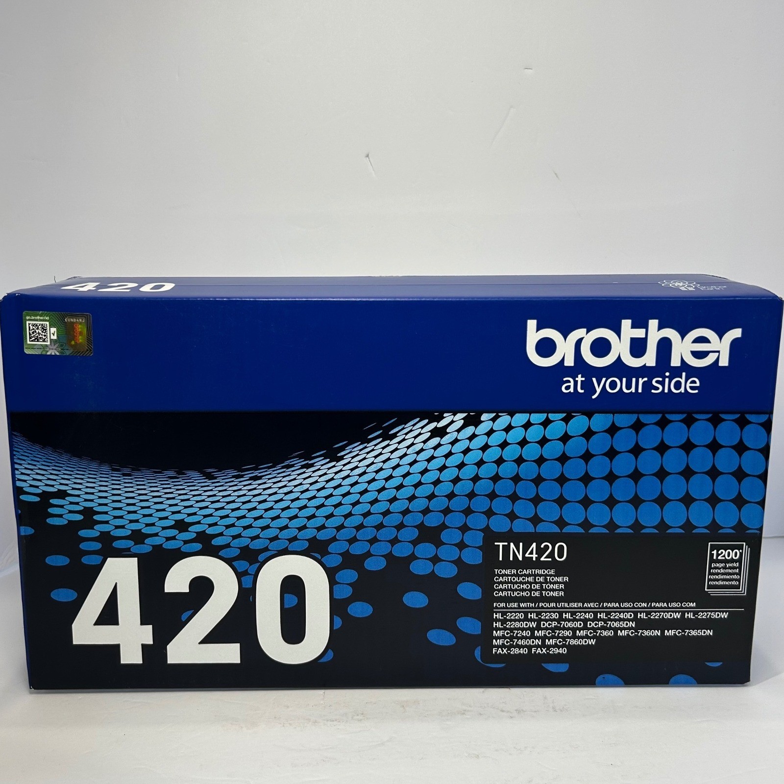 Brother TN420 Genuine Black Toner Cartridge Standard Yield 1200 Pages New Sealed