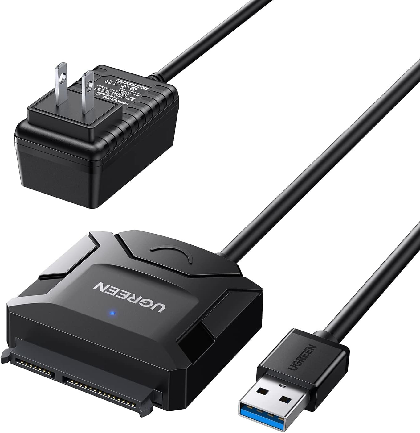 UGREEN SATA to USB 3.0 Adapter Cable for 3.5 2.5 Inch SSD/HDD Hard Drive Reader