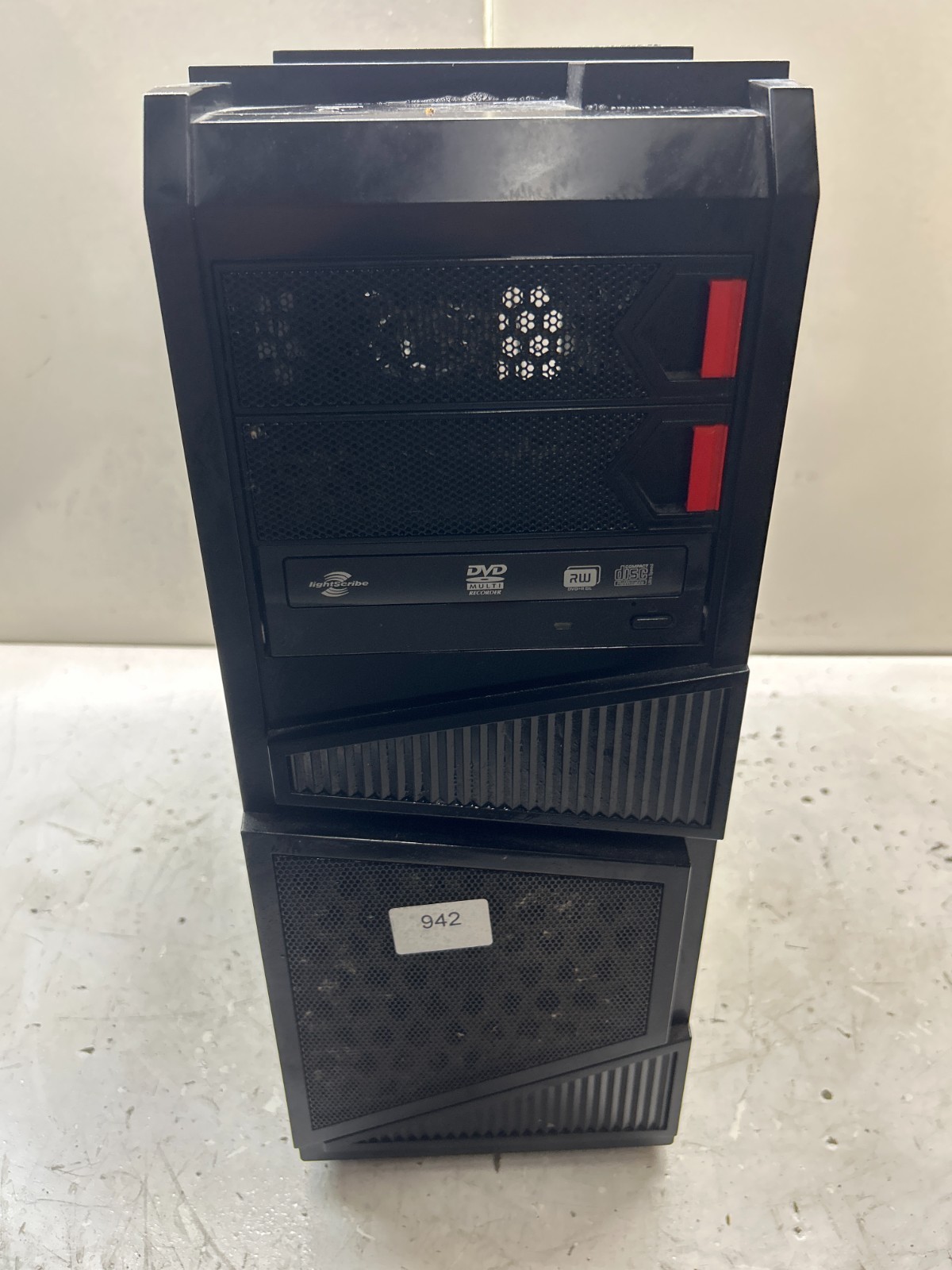 Retro Black and Red Rosewill ATX Desktop Computer Gaming Case