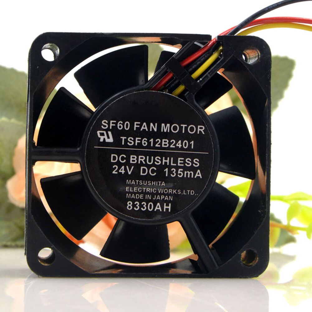 For MATSUSHITA SF60 FAN MOTOR TSF612B2401 24V 135mA 60*60*25mm Cooling fan 3pin