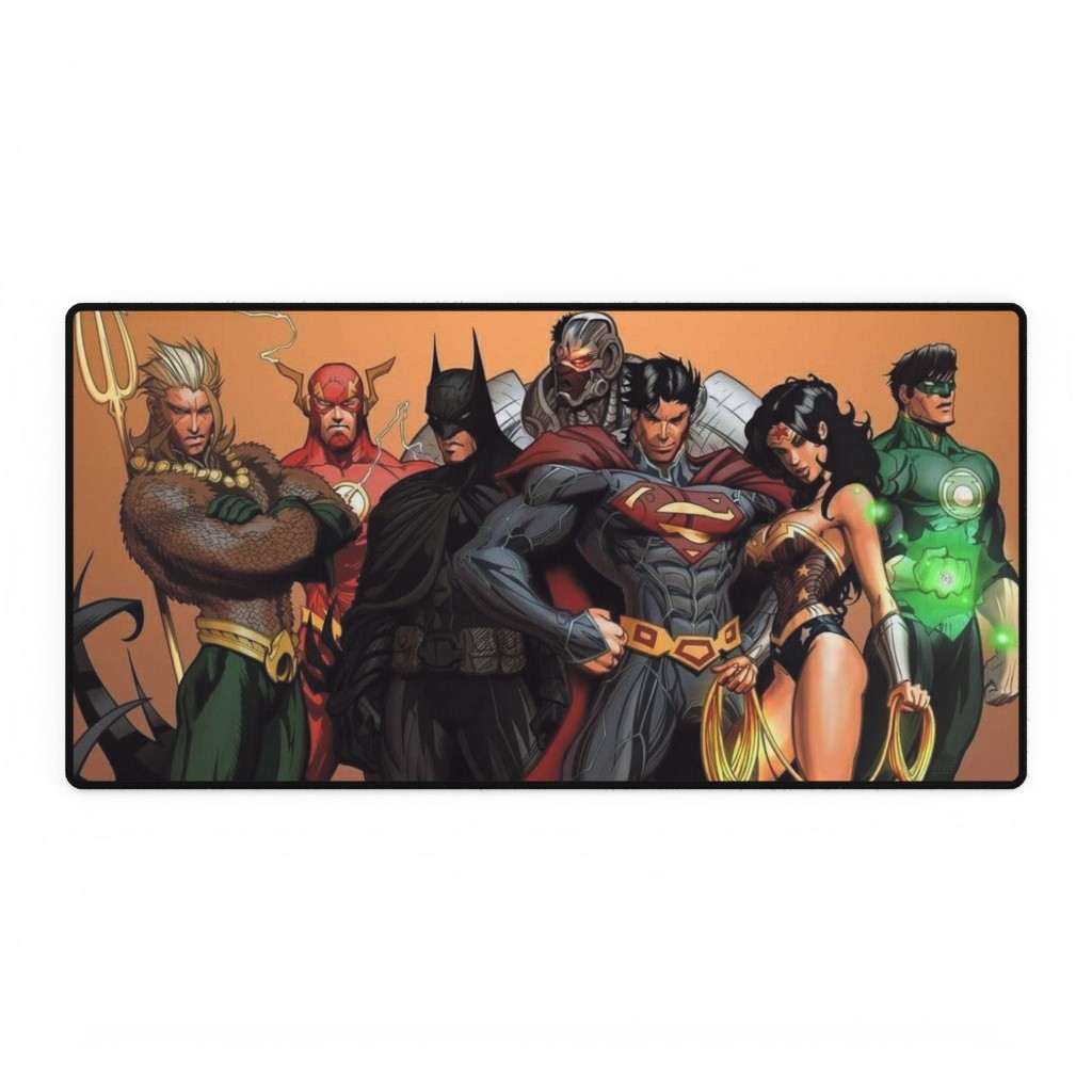 DC Comics Team Art Aquaman Flash Batman Superman Mouse Pad Desk Mats