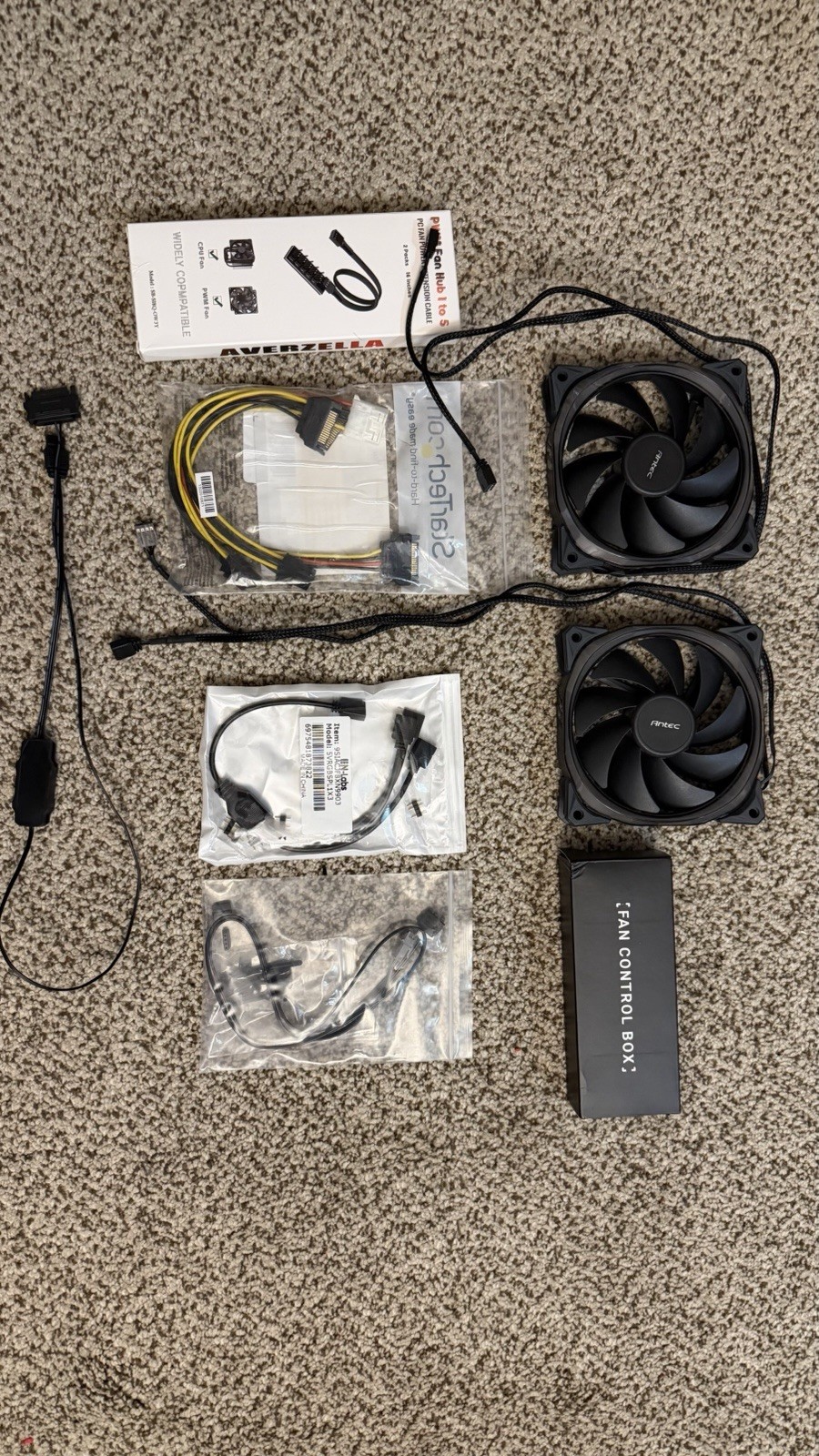 Antec 120 Case Fans And Power Supply Cables & More