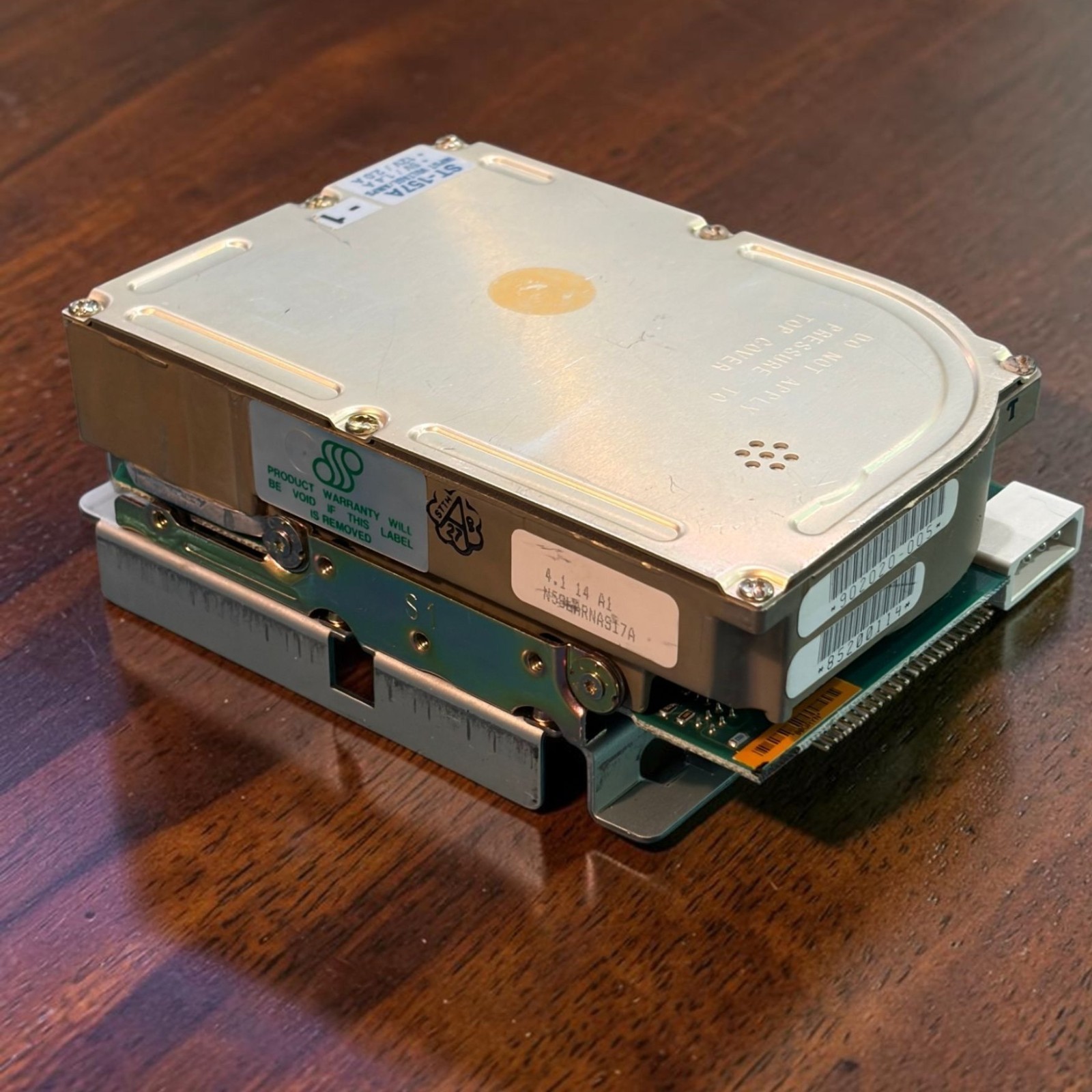 Vintage Seagate ST-157A 40MB IDE Hard Drive w/ Mounting Bracket Untested AS-IS