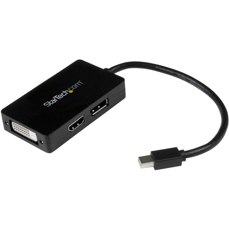 StarTech Travel A/V adapter - 3-in-1 Mini DisplayPort to DisplayPort DVI or HDMI