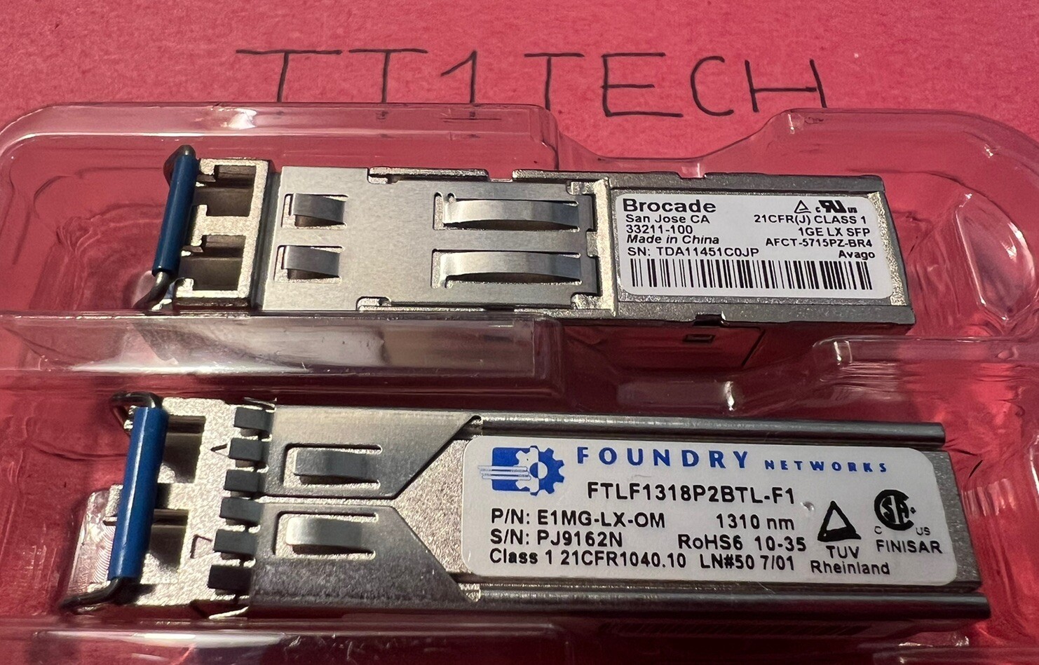 1 BROCADE/FOUNDRY E1MG-LX-OM 1GE LX SFP 10km 33211-100 1000BASE-LX SFP module